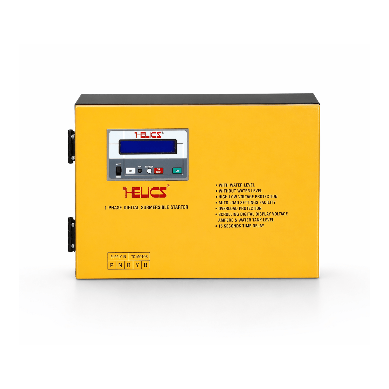 Helics Digital Submersible Pump Starter Panel with Display and Water Level Control