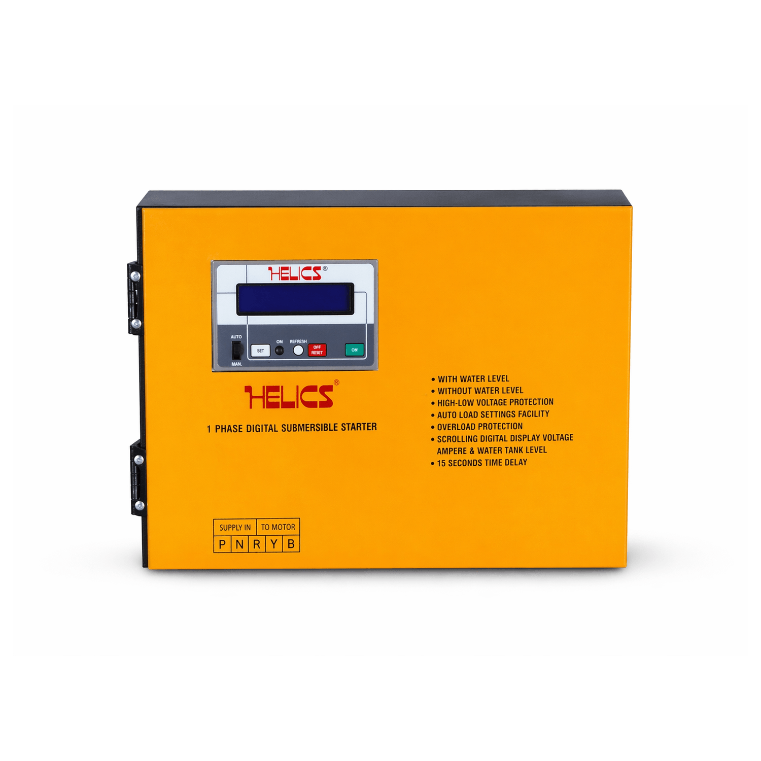 Helics Wide Panel Digital Submersible Pump Starter with Display and Protection