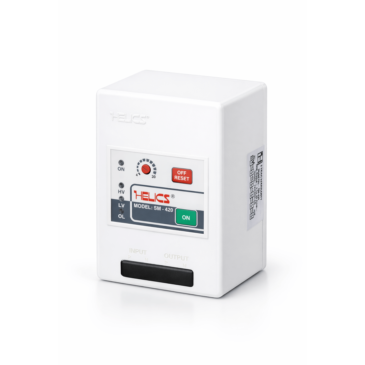 Helics SM-420 Voltage Protector with Overload and Time Delay Control