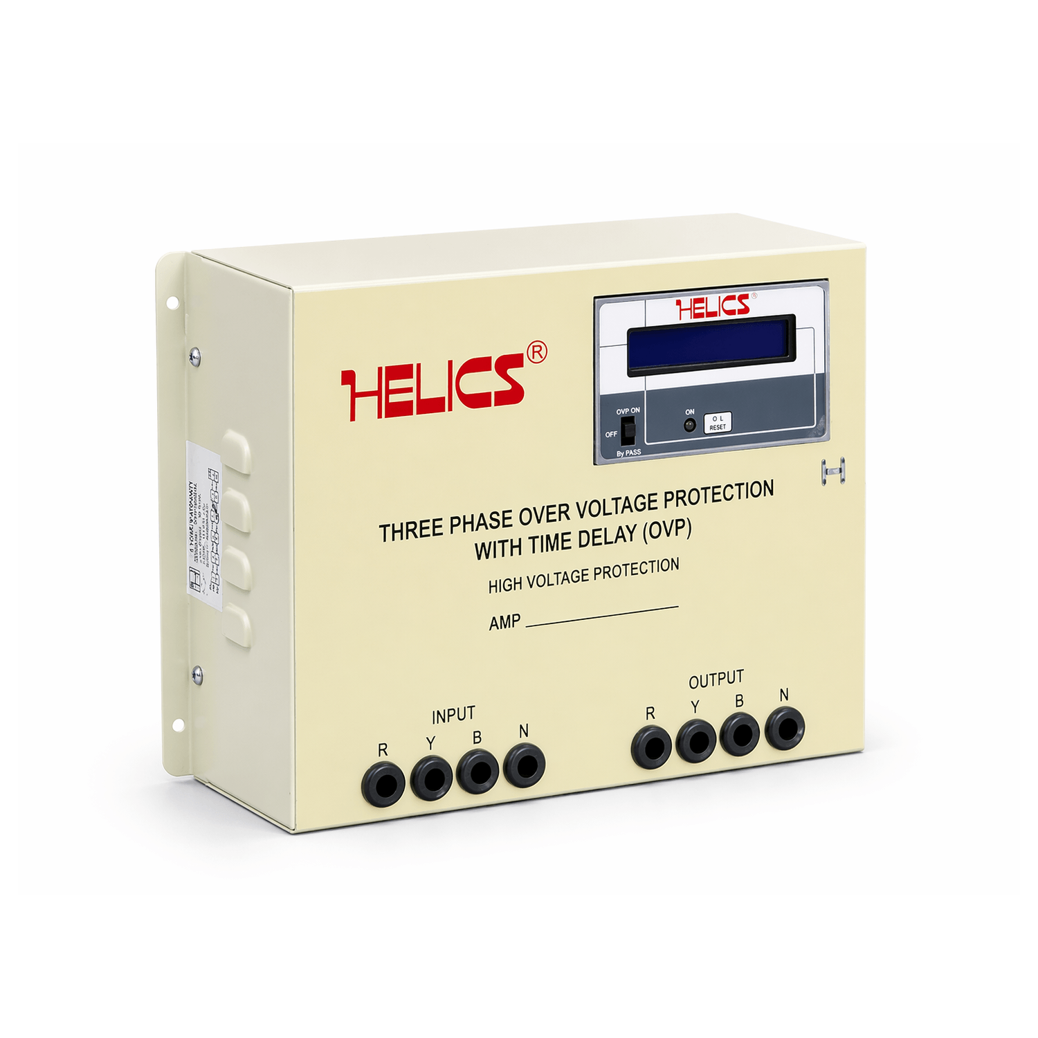 Helics 3 Phase Over Voltage Protection Panel with Digital Display and Time Delay