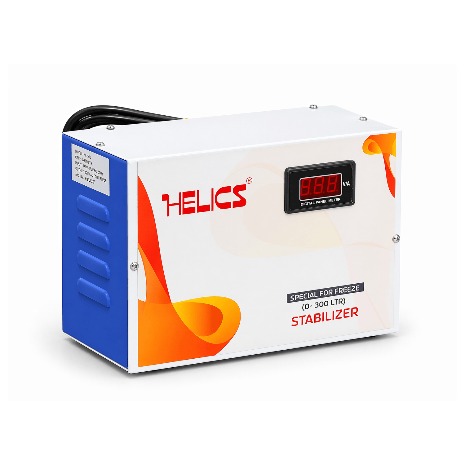 Helics Digital Freezer Stabilizer 0-300 LTR with Display for Refrigerator and Freezer