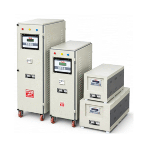 Helics Servo Voltage Stabilizer Range including industrial cabinet and compact units